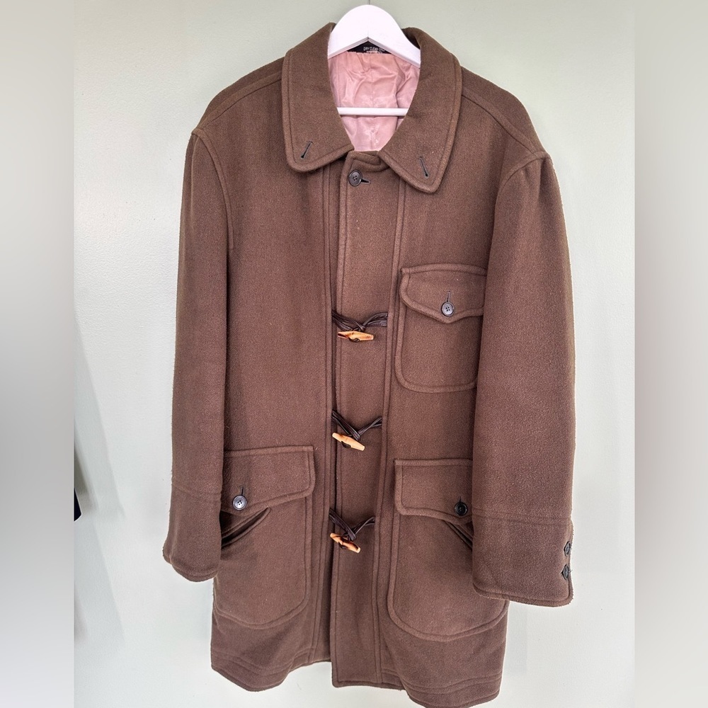 Zylos George Machado Pea Coat Jacket Men’s Size 40 XL Wool Blend Toggle …​​​​